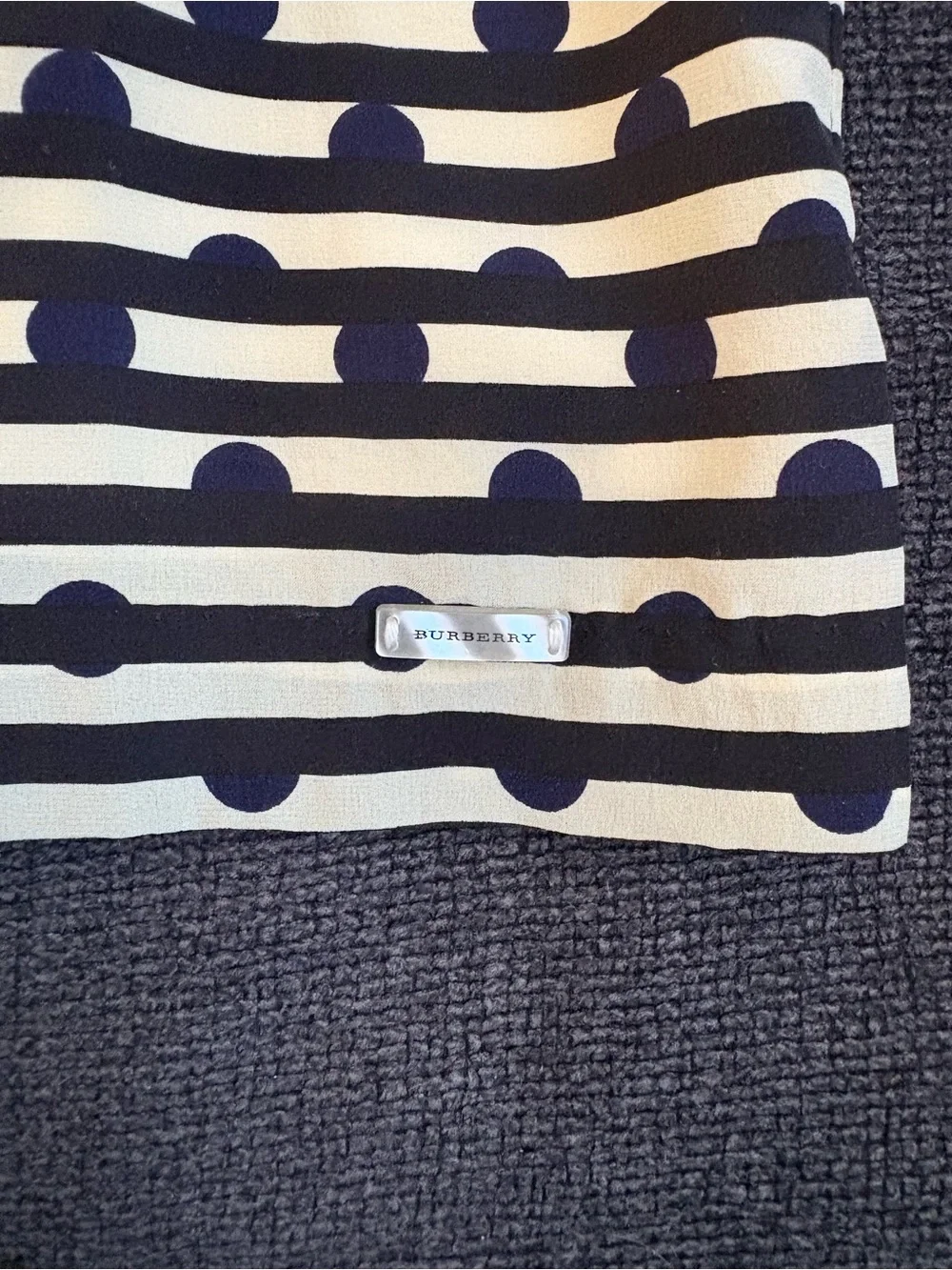 Burberry Children Silk Ruffled Lilla Dress